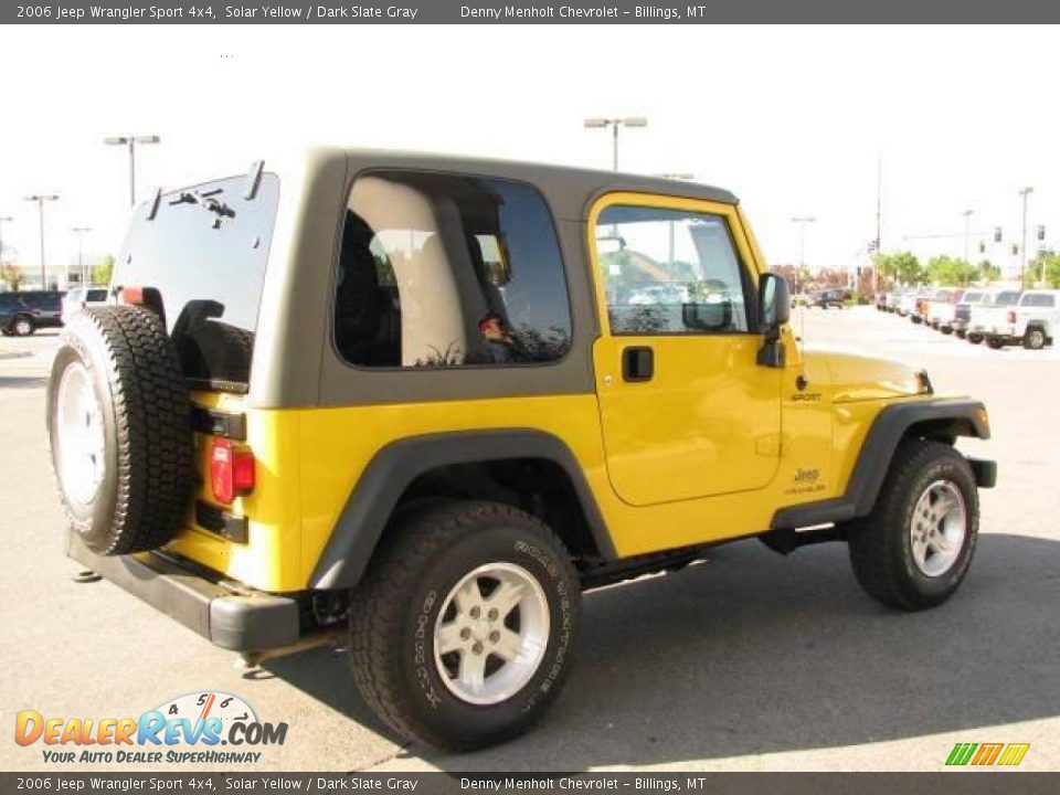 2006 Jeep Wrangler Sport 4x4 Solar Yellow / Dark Slate Gray Photo #5