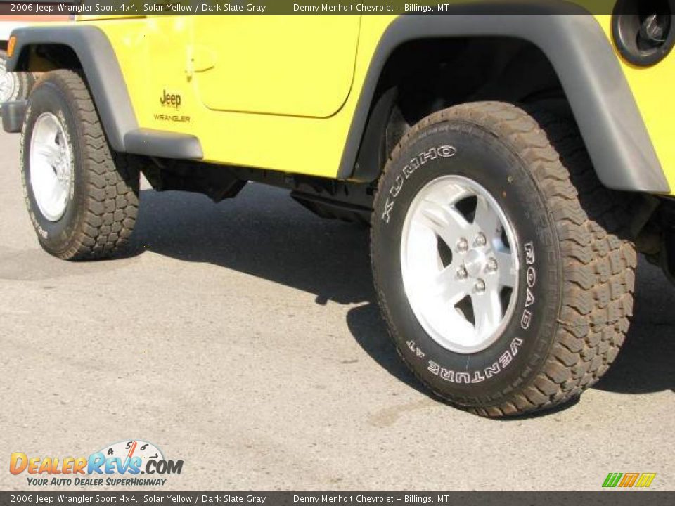 2006 Jeep Wrangler Sport 4x4 Solar Yellow / Dark Slate Gray Photo #7