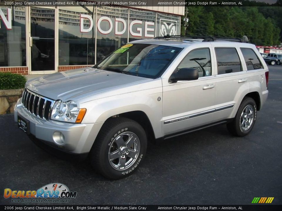 2006 Jeep Grand Cherokee Limited 4x4 Bright Silver Metallic / Medium Slate Gray Photo #2