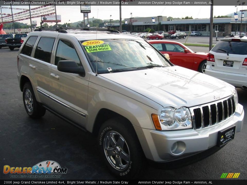 2006 Jeep Grand Cherokee Limited 4x4 Bright Silver Metallic / Medium Slate Gray Photo #4