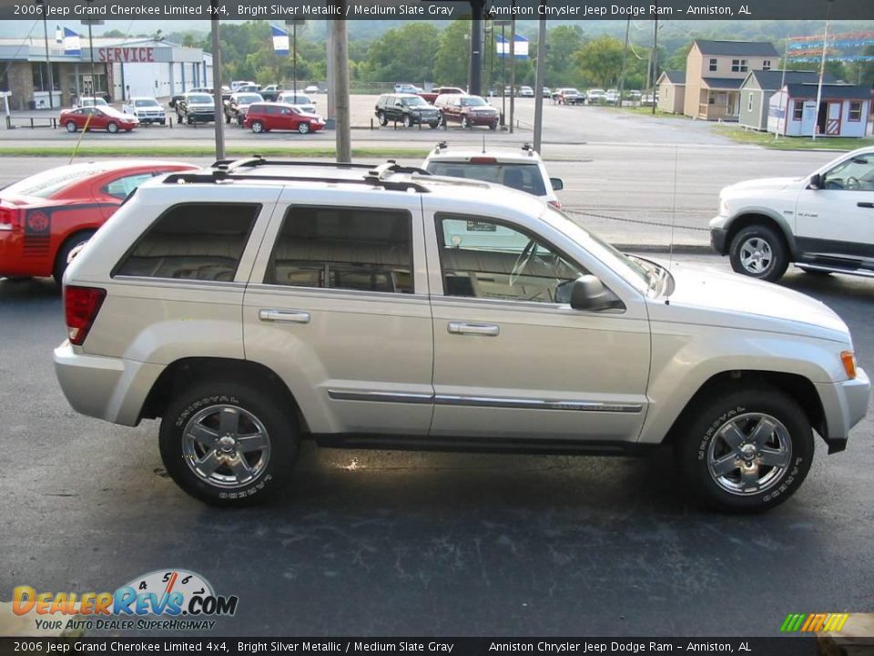 2006 Jeep Grand Cherokee Limited 4x4 Bright Silver Metallic / Medium Slate Gray Photo #5