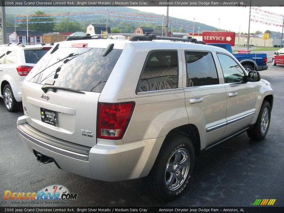 2006 Jeep Grand Cherokee Limited 4x4 Bright Silver Metallic / Medium Slate Gray Photo #6