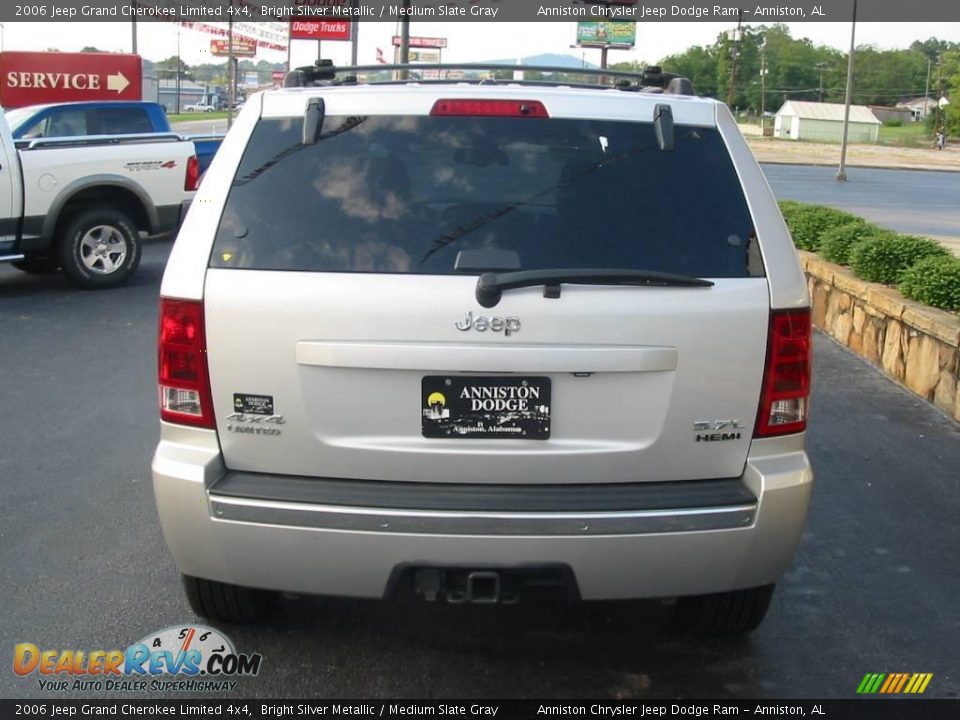 2006 Jeep Grand Cherokee Limited 4x4 Bright Silver Metallic / Medium Slate Gray Photo #7