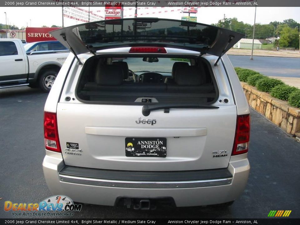 2006 Jeep Grand Cherokee Limited 4x4 Bright Silver Metallic / Medium Slate Gray Photo #8