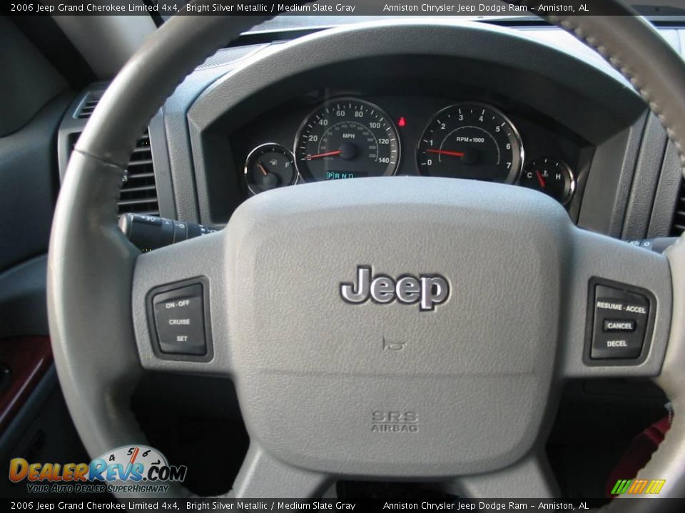 2006 Jeep Grand Cherokee Limited 4x4 Bright Silver Metallic / Medium Slate Gray Photo #20