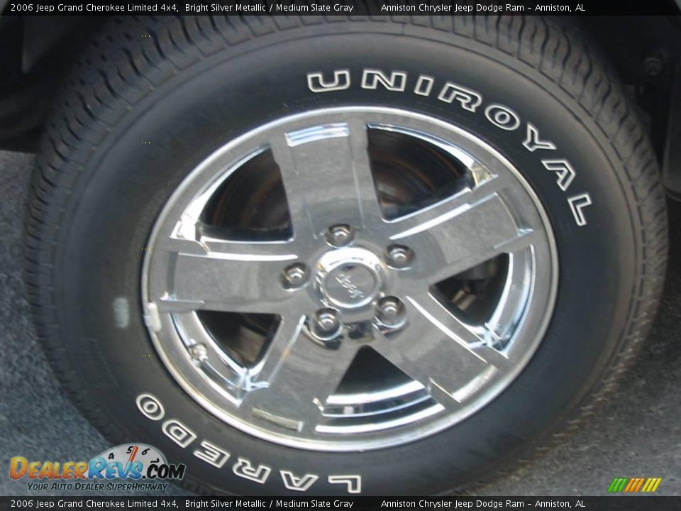 2006 Jeep Grand Cherokee Limited 4x4 Bright Silver Metallic / Medium Slate Gray Photo #24