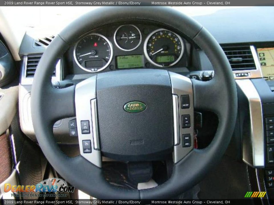 2009 Land Rover Range Rover Sport HSE Stornoway Grey Metallic / Ebony/Ebony Photo #16