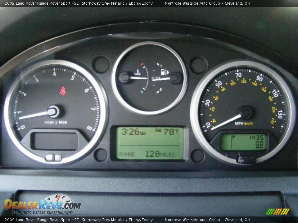 2009 Land Rover Range Rover Sport HSE Stornoway Grey Metallic / Ebony/Ebony Photo #17