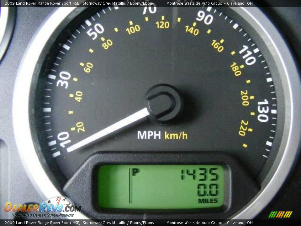 2009 Land Rover Range Rover Sport HSE Stornoway Grey Metallic / Ebony/Ebony Photo #18