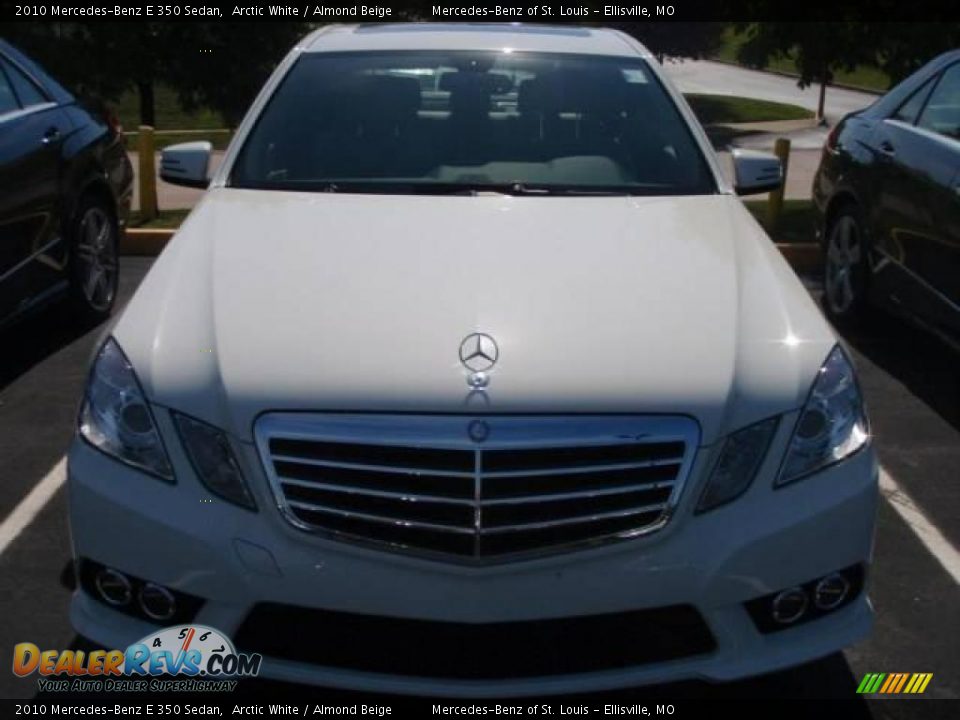 2010 Mercedes-Benz E 350 Sedan Arctic White / Almond Beige Photo #2