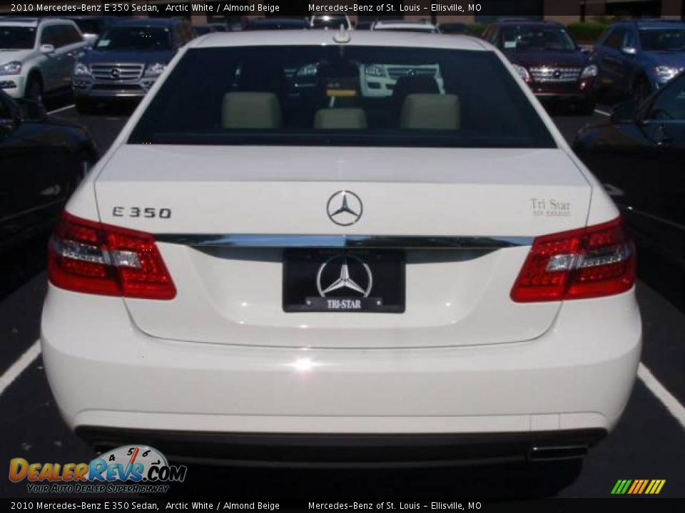 2010 Mercedes-Benz E 350 Sedan Arctic White / Almond Beige Photo #7