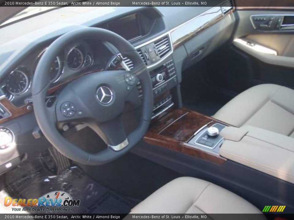 2010 Mercedes-Benz E 350 Sedan Arctic White / Almond Beige Photo #10