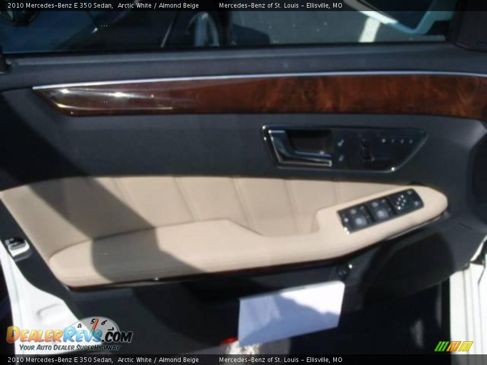 2010 Mercedes-Benz E 350 Sedan Arctic White / Almond Beige Photo #11