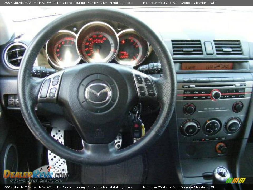 2007 Mazda MAZDA3 MAZDASPEED3 Grand Touring Sunlight Silver Metallic / Black Photo #15