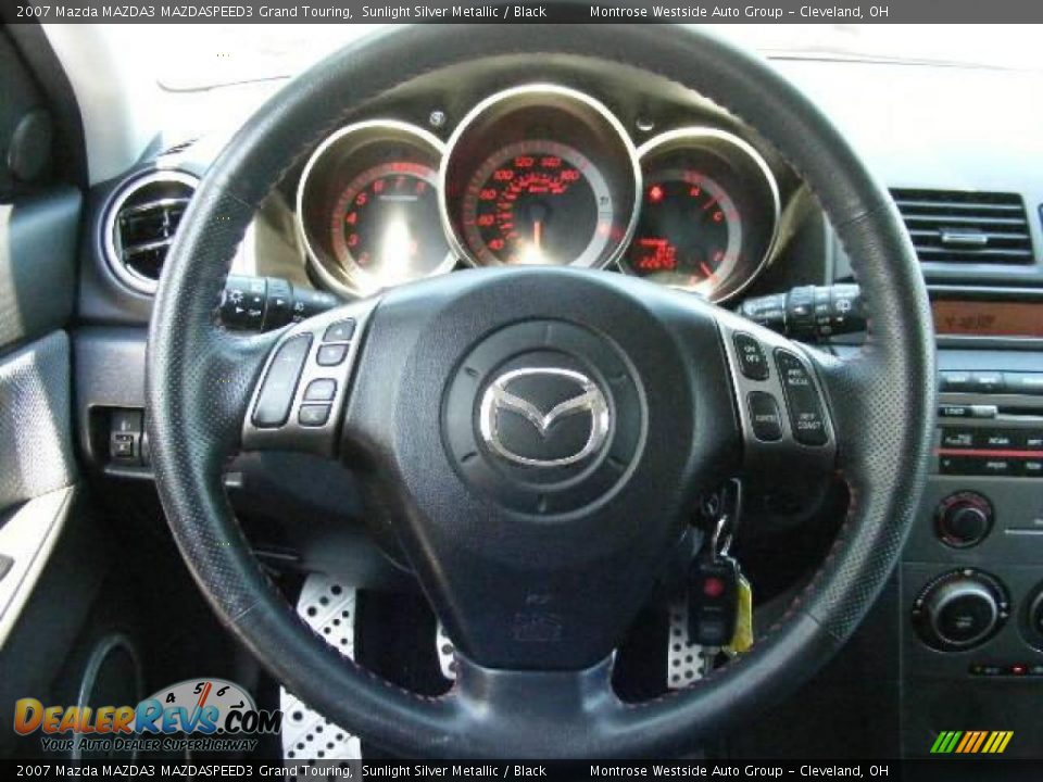 2007 Mazda MAZDA3 MAZDASPEED3 Grand Touring Sunlight Silver Metallic / Black Photo #16
