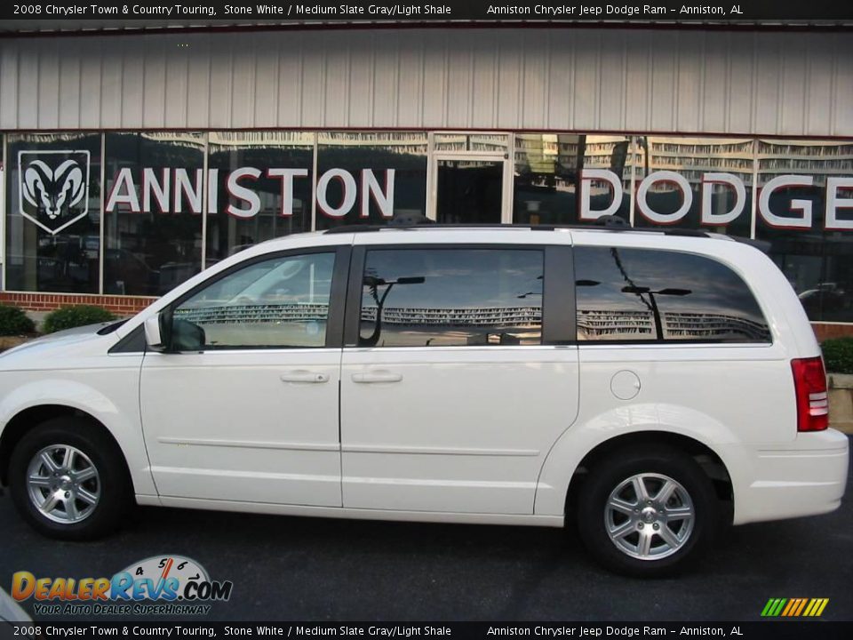 2008 Chrysler Town & Country Touring Stone White / Medium Slate Gray/Light Shale Photo #1