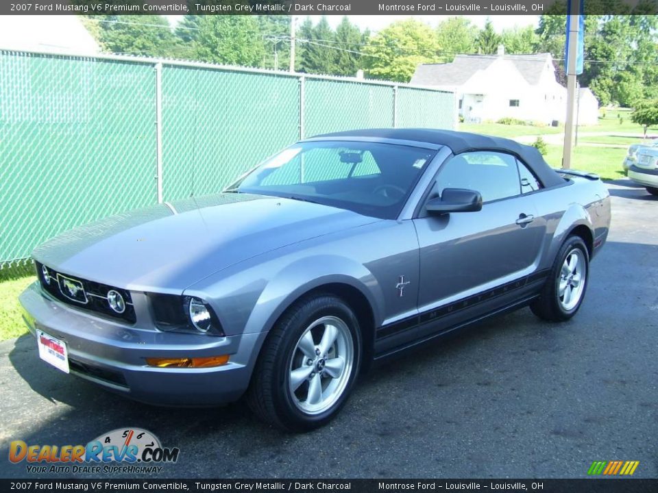 2007 Ford Mustang V6 Premium Convertible Tungsten Grey Metallic / Dark Charcoal Photo #1