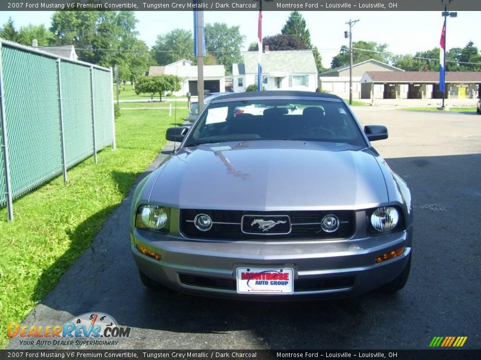 2007 Ford Mustang V6 Premium Convertible Tungsten Grey Metallic / Dark Charcoal Photo #2