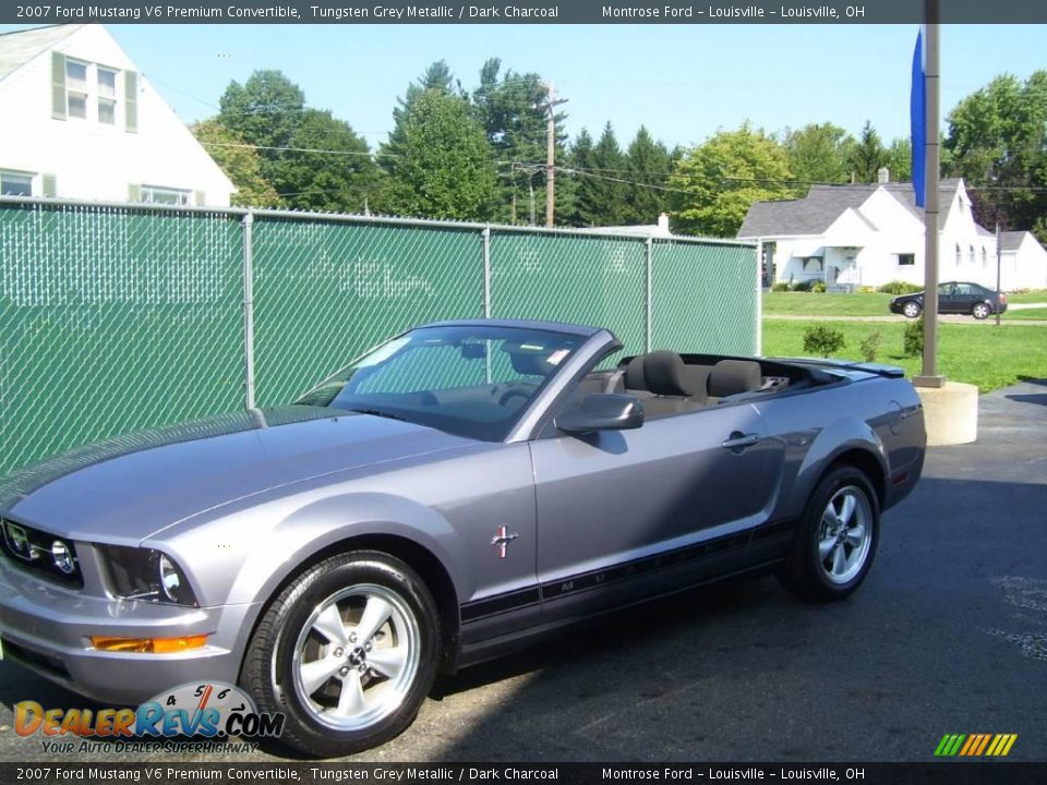 2007 Ford Mustang V6 Premium Convertible Tungsten Grey Metallic / Dark Charcoal Photo #6