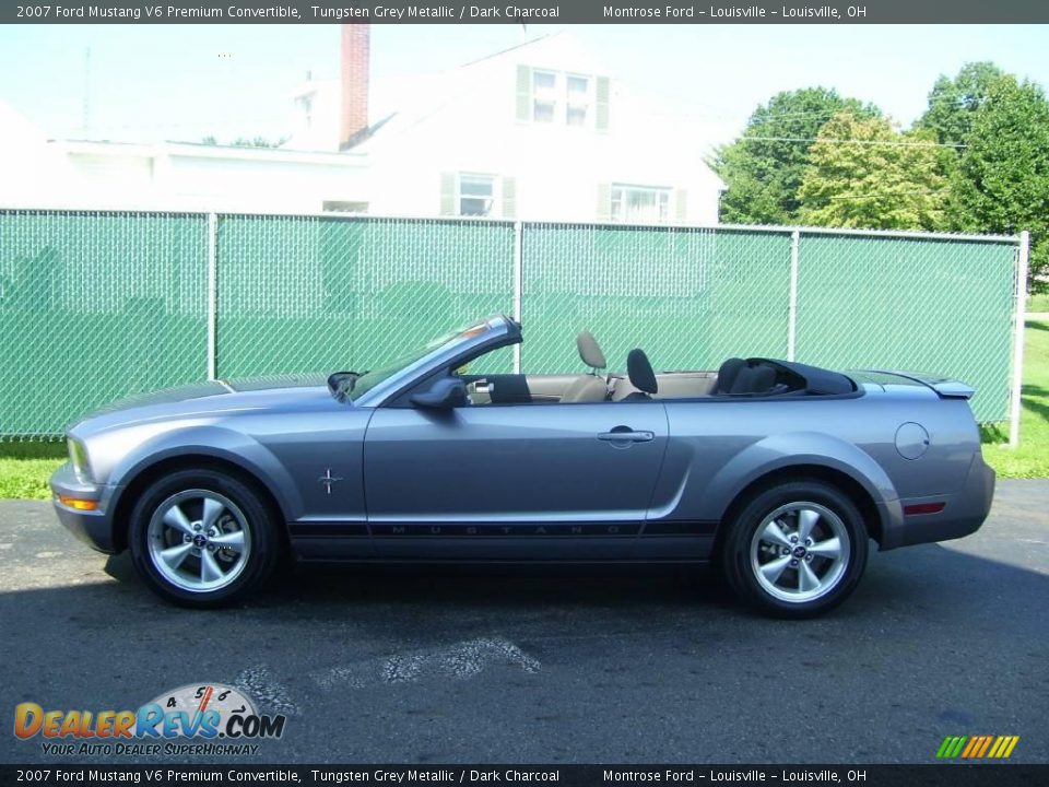 2007 Ford Mustang V6 Premium Convertible Tungsten Grey Metallic / Dark Charcoal Photo #7
