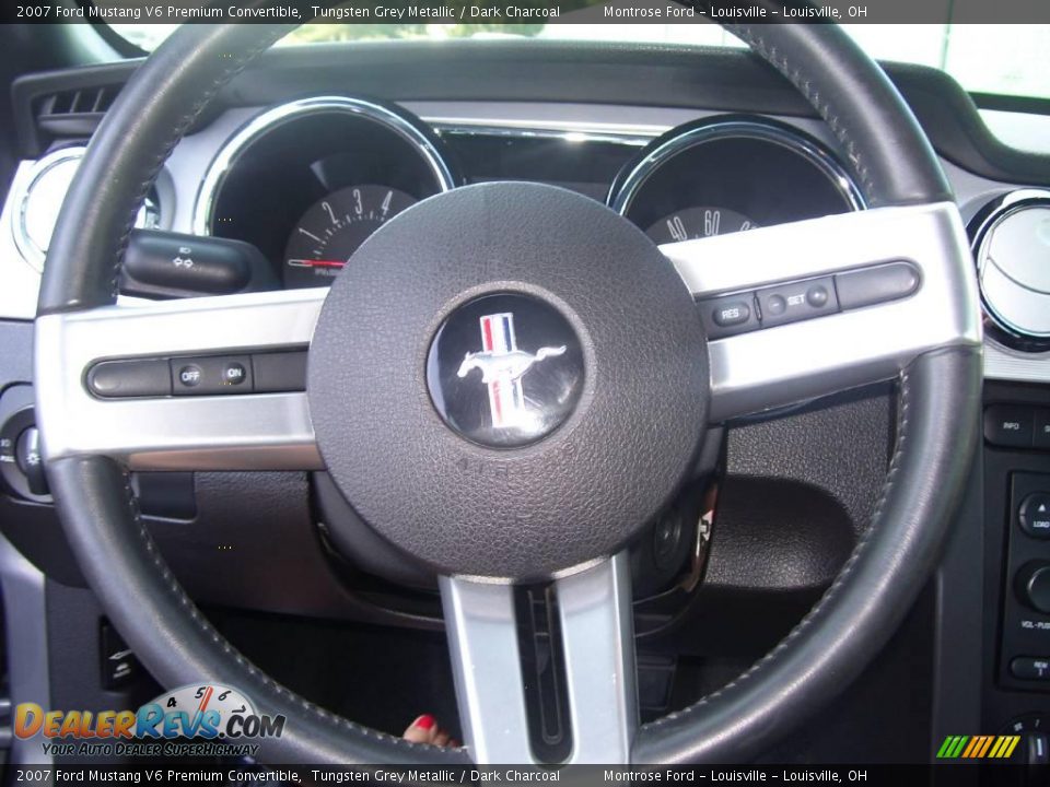 2007 Ford Mustang V6 Premium Convertible Tungsten Grey Metallic / Dark Charcoal Photo #11