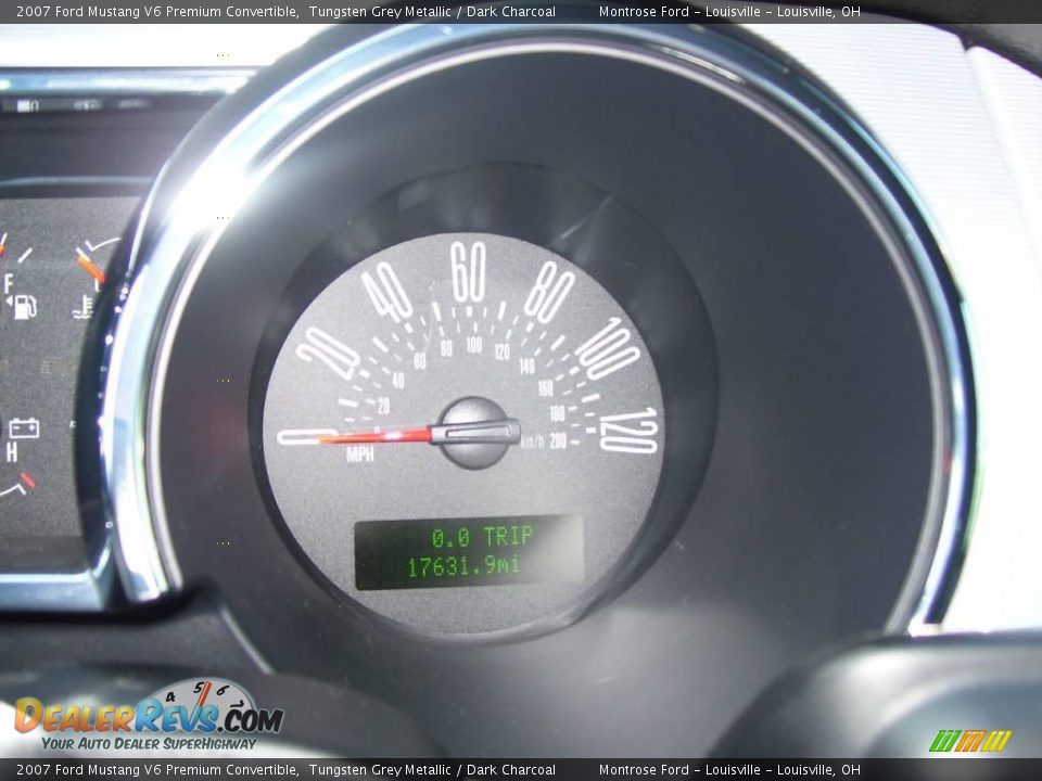 2007 Ford Mustang V6 Premium Convertible Tungsten Grey Metallic / Dark Charcoal Photo #13