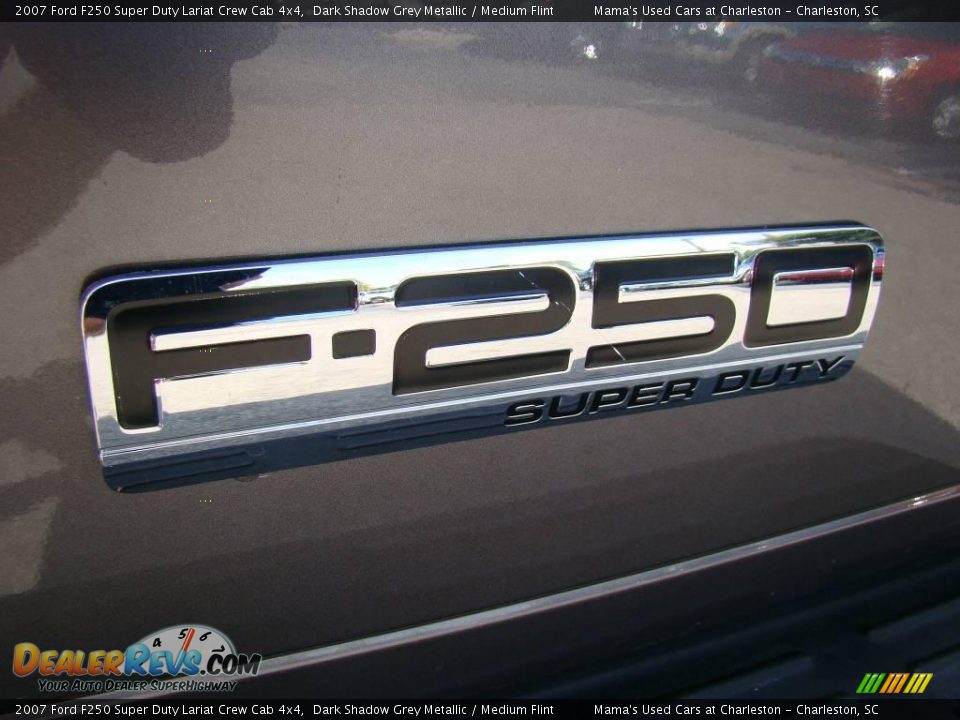 2007 Ford F250 Super Duty Lariat Crew Cab 4x4 Dark Shadow Grey Metallic / Medium Flint Photo #25