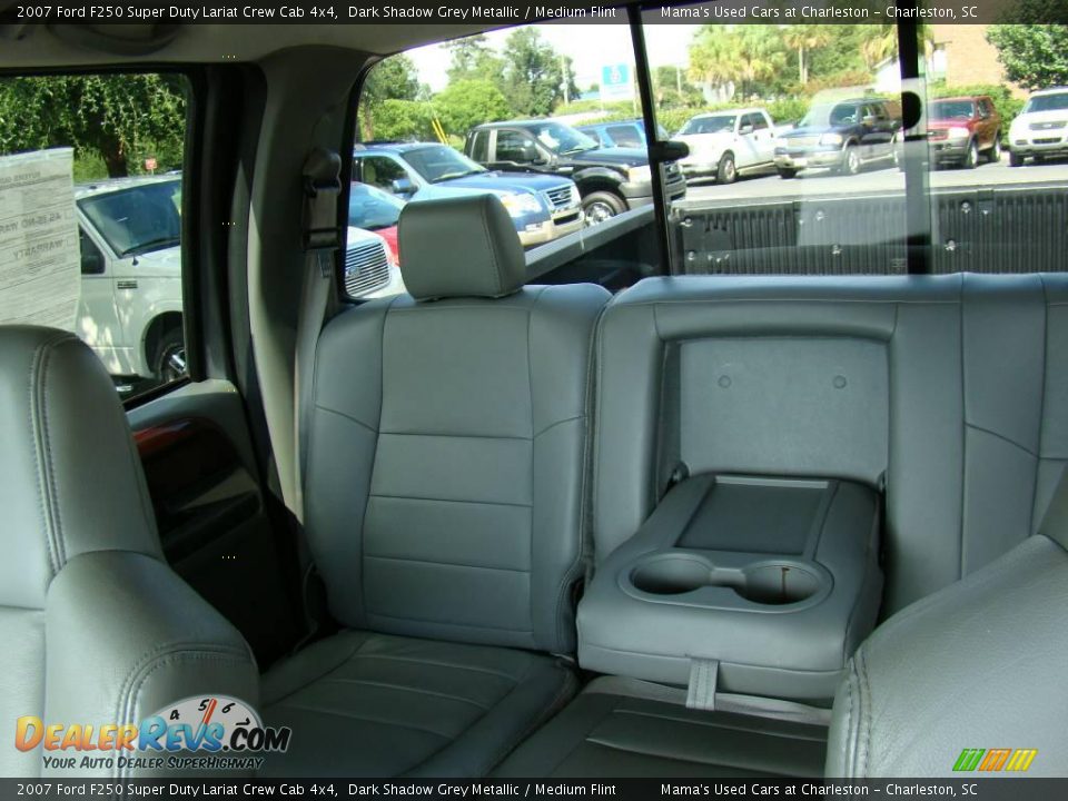 2007 Ford F250 Super Duty Lariat Crew Cab 4x4 Dark Shadow Grey Metallic / Medium Flint Photo #29