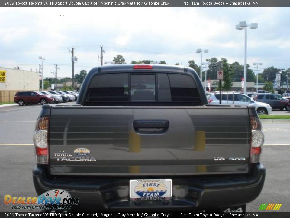 2009 Toyota Tacoma V6 TRD Sport Double Cab 4x4 Magnetic Gray Metallic / Graphite Gray Photo #3