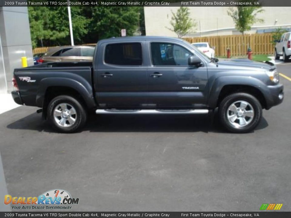 2009 Toyota Tacoma V6 TRD Sport Double Cab 4x4 Magnetic Gray Metallic / Graphite Gray Photo #6