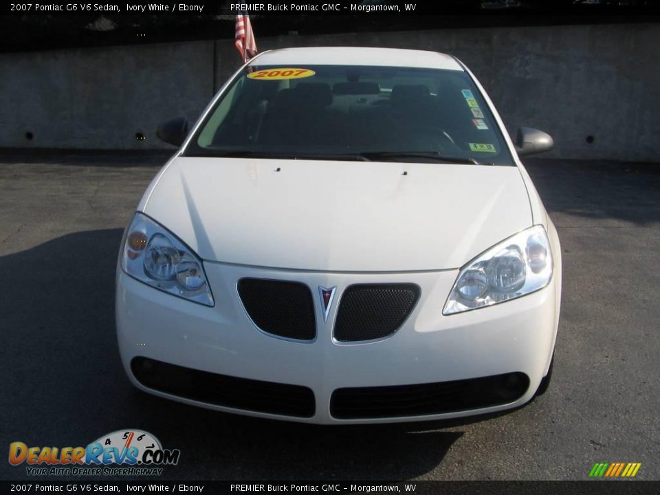 2007 Pontiac G6 V6 Sedan Ivory White / Ebony Photo #1
