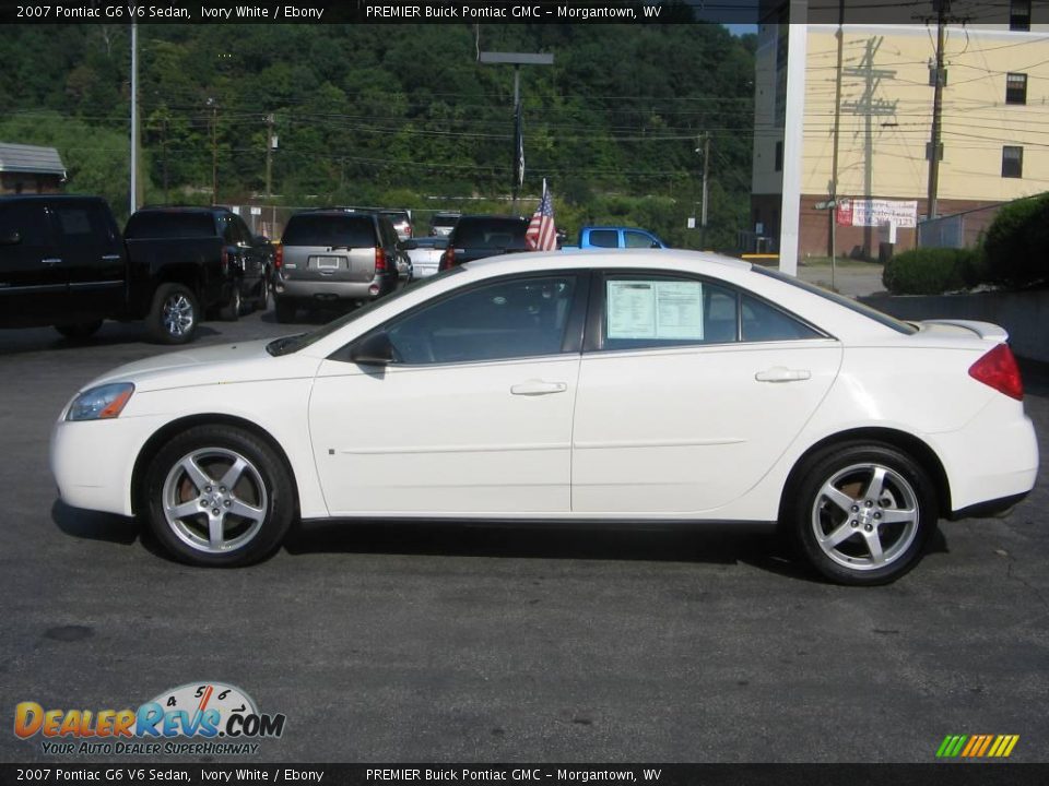 2007 Pontiac G6 V6 Sedan Ivory White / Ebony Photo #3