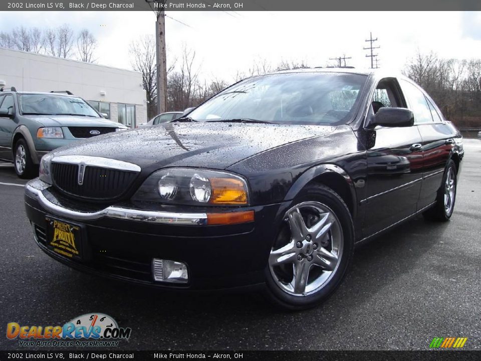 2002 Lincoln LS V8 Black / Deep Charcoal Photo #1