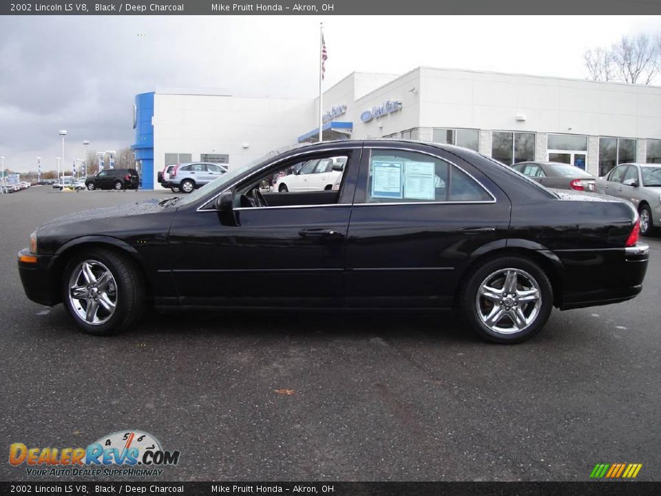 2002 Lincoln LS V8 Black / Deep Charcoal Photo #2