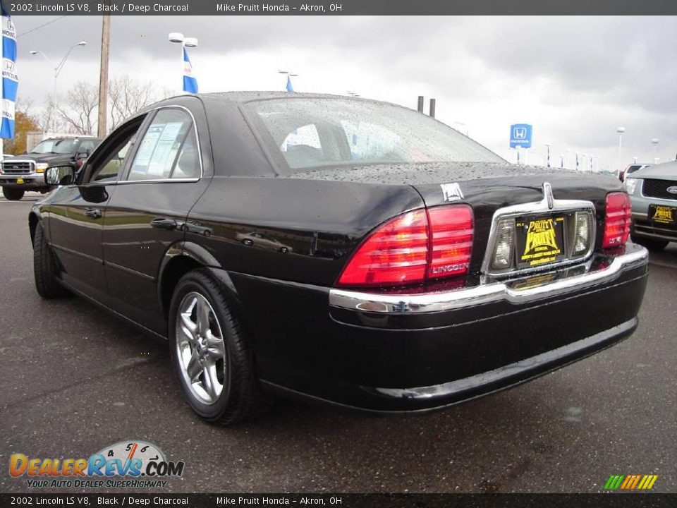 2002 Lincoln LS V8 Black / Deep Charcoal Photo #3