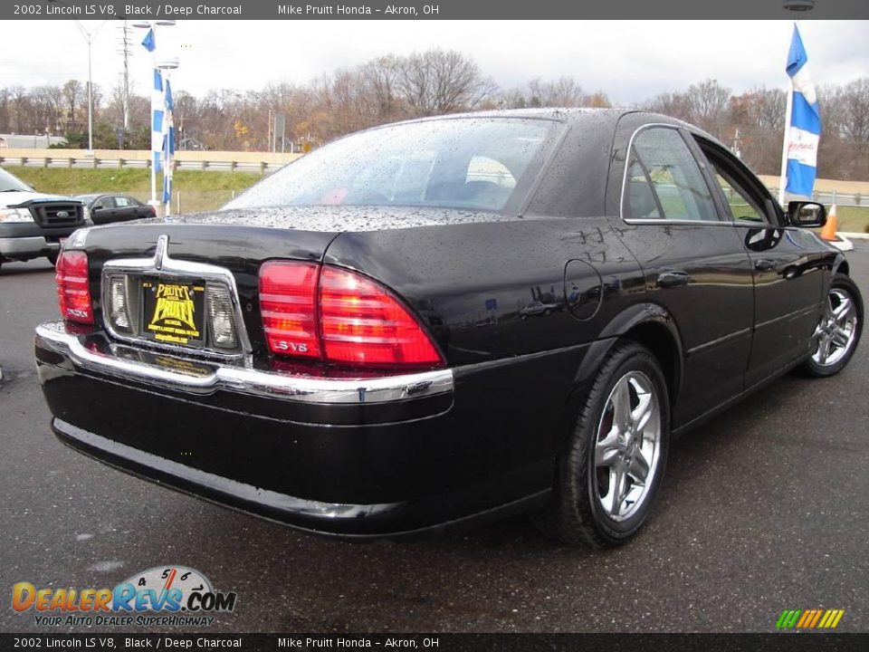 2002 Lincoln LS V8 Black / Deep Charcoal Photo #5