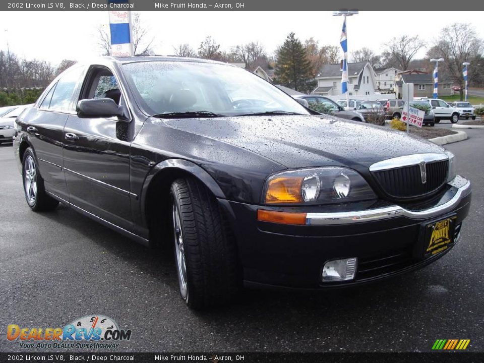 2002 Lincoln LS V8 Black / Deep Charcoal Photo #7