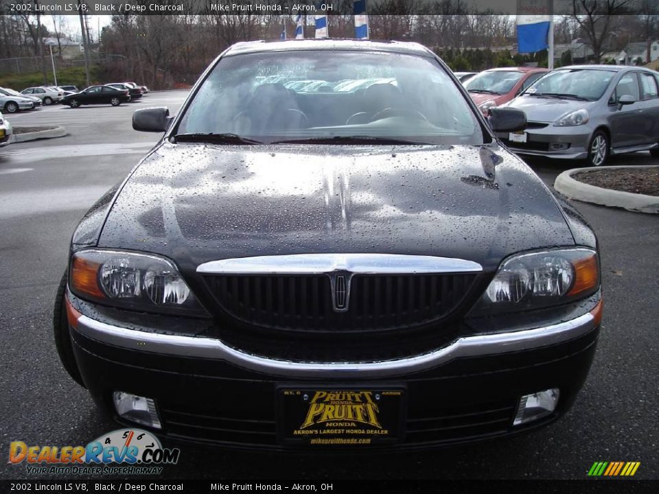 2002 Lincoln LS V8 Black / Deep Charcoal Photo #8