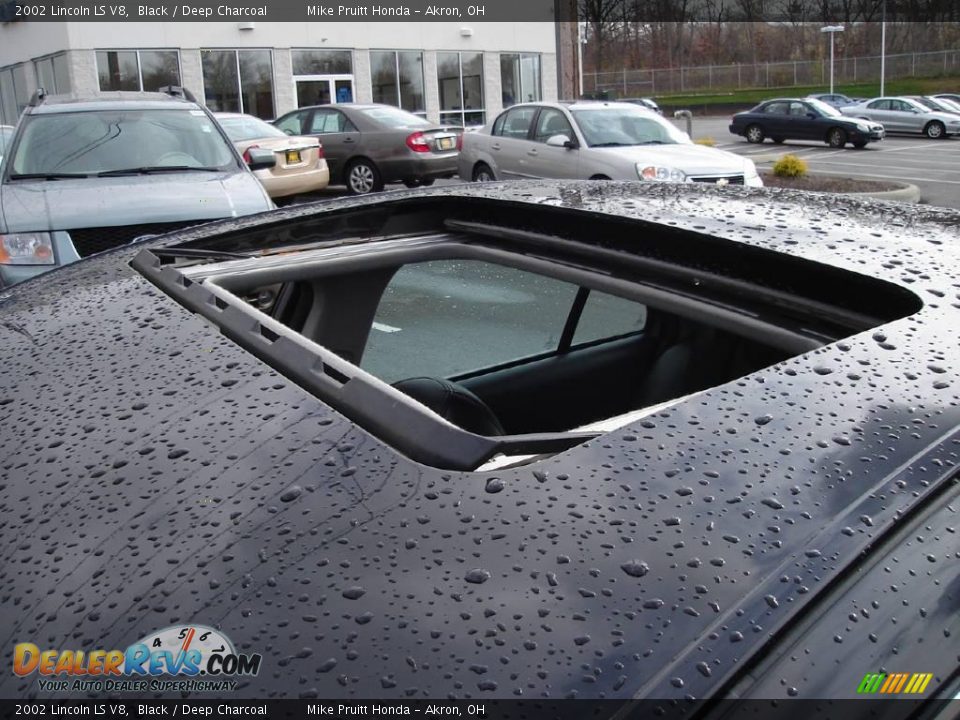 2002 Lincoln LS V8 Black / Deep Charcoal Photo #10