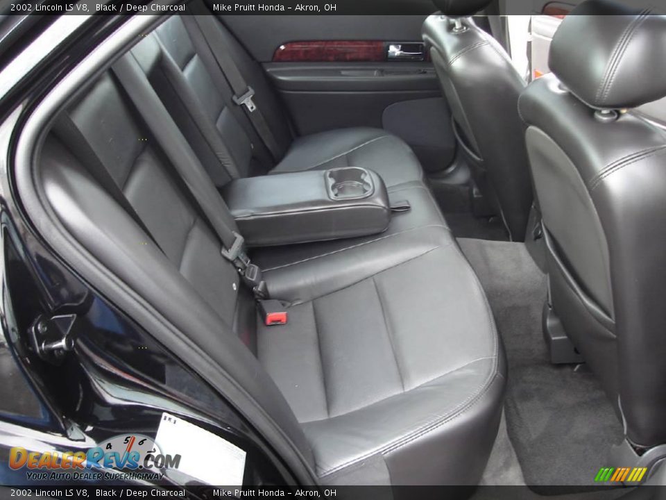 2002 Lincoln LS V8 Black / Deep Charcoal Photo #15