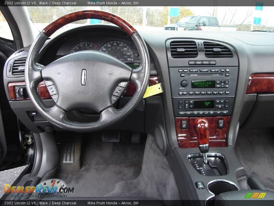 2002 Lincoln LS V8 Black / Deep Charcoal Photo #17