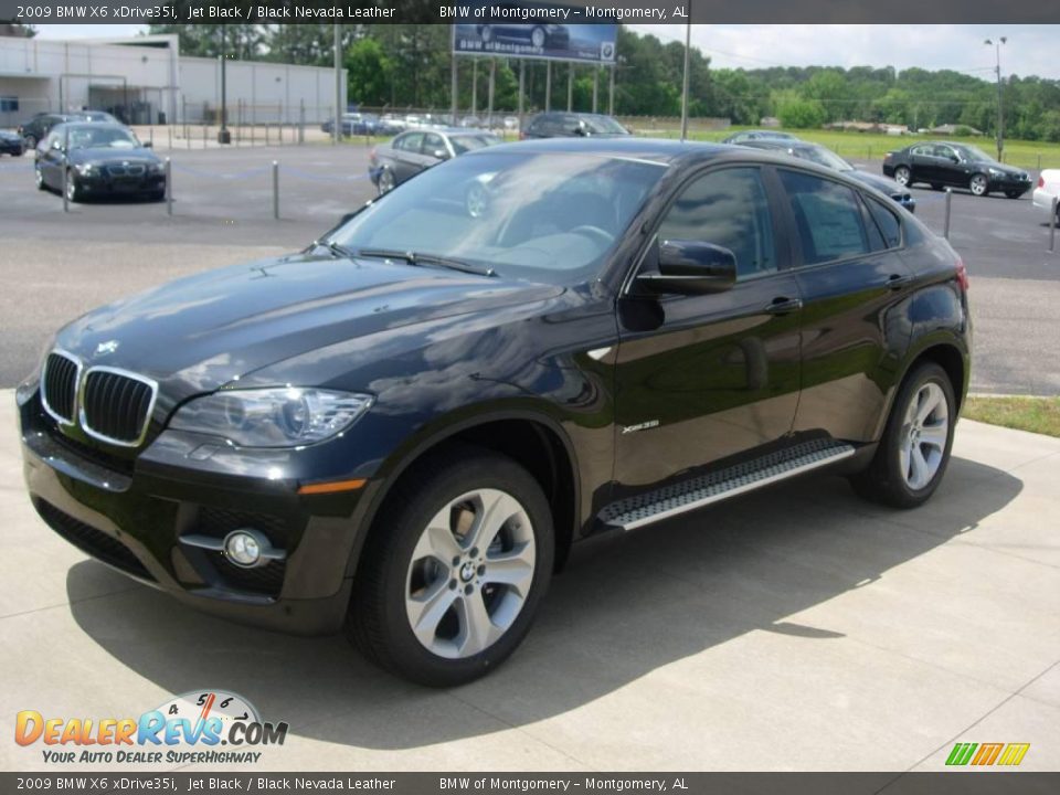 2009 BMW X6 xDrive35i Jet Black / Black Nevada Leather Photo #1