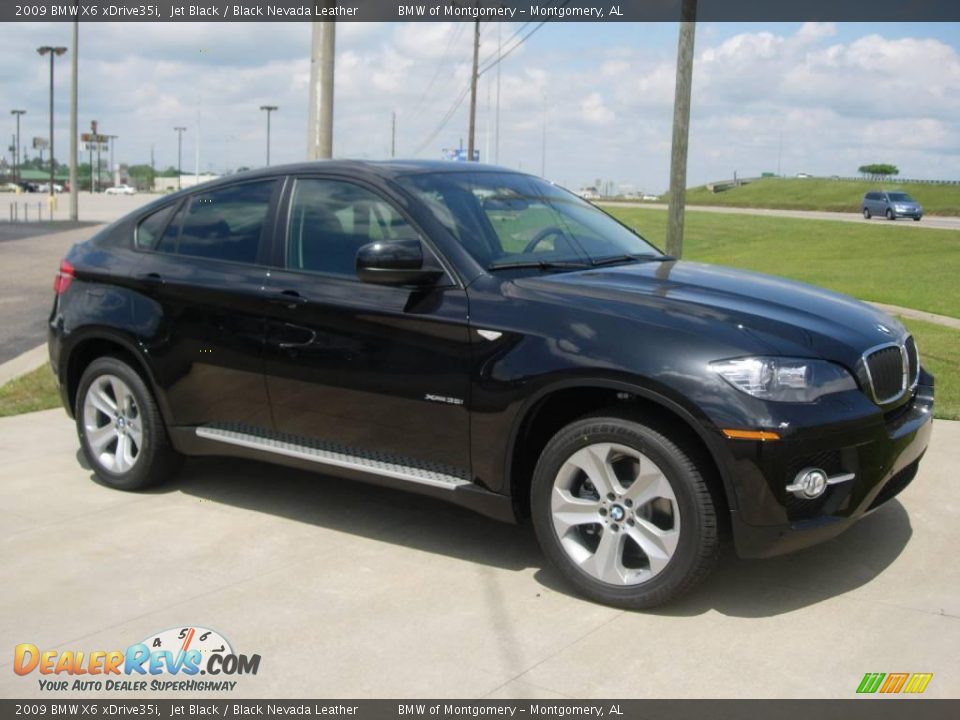 2009 BMW X6 xDrive35i Jet Black / Black Nevada Leather Photo #2