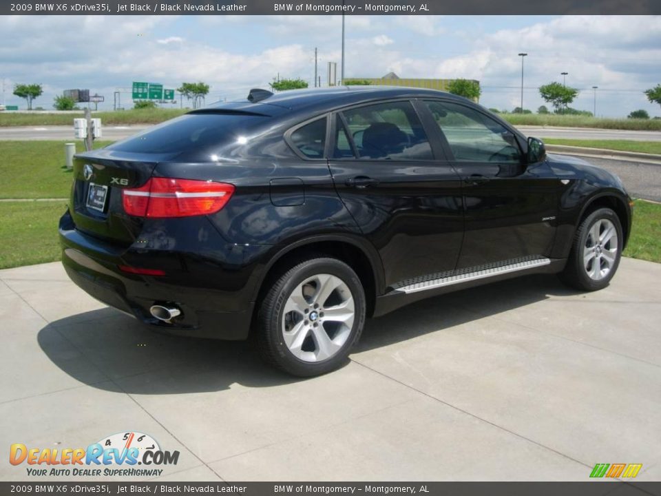 2009 BMW X6 xDrive35i Jet Black / Black Nevada Leather Photo #4
