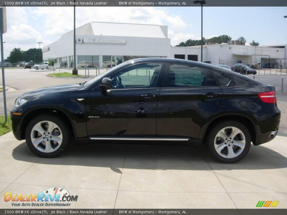 2009 BMW X6 xDrive35i Jet Black / Black Nevada Leather Photo #5