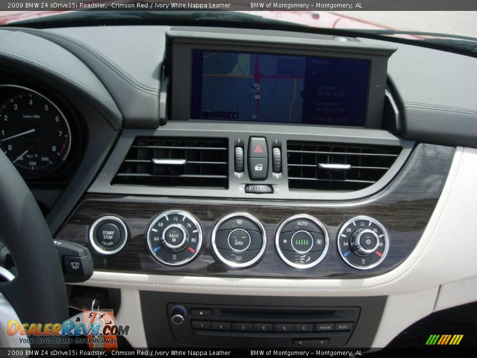 2009 BMW Z4 sDrive35i Roadster Crimson Red / Ivory White Nappa Leather Photo #19