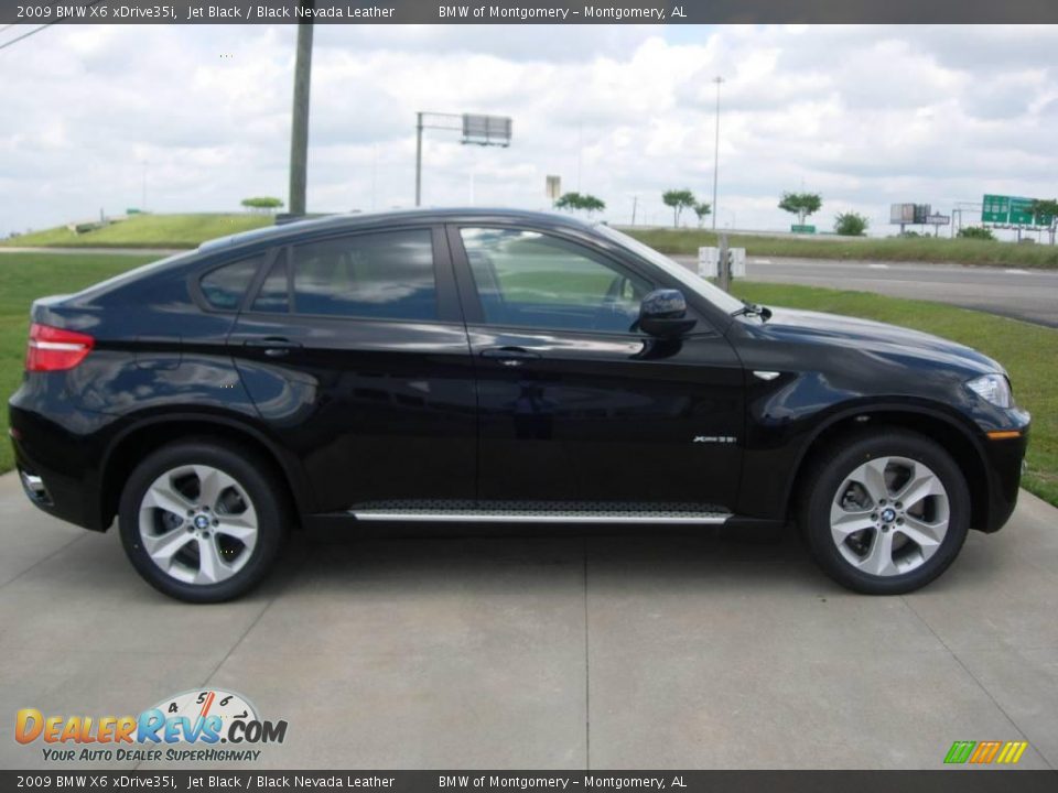 2009 BMW X6 xDrive35i Jet Black / Black Nevada Leather Photo #6