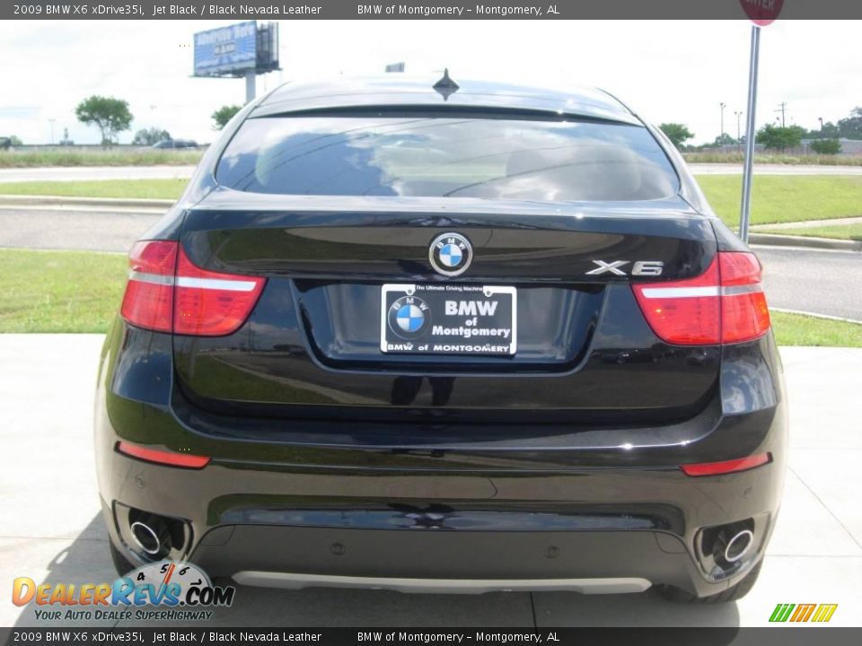 2009 BMW X6 xDrive35i Jet Black / Black Nevada Leather Photo #8
