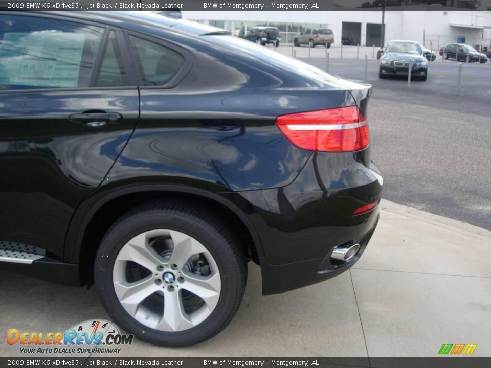 2009 BMW X6 xDrive35i Jet Black / Black Nevada Leather Photo #9
