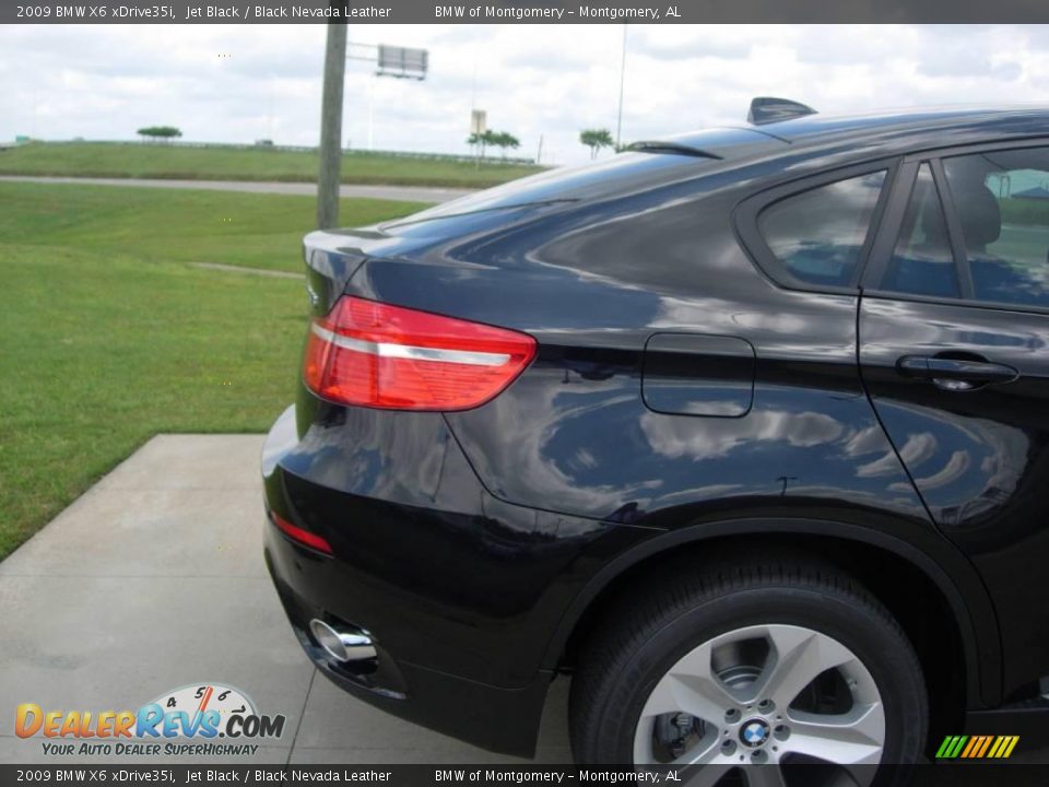 2009 BMW X6 xDrive35i Jet Black / Black Nevada Leather Photo #10